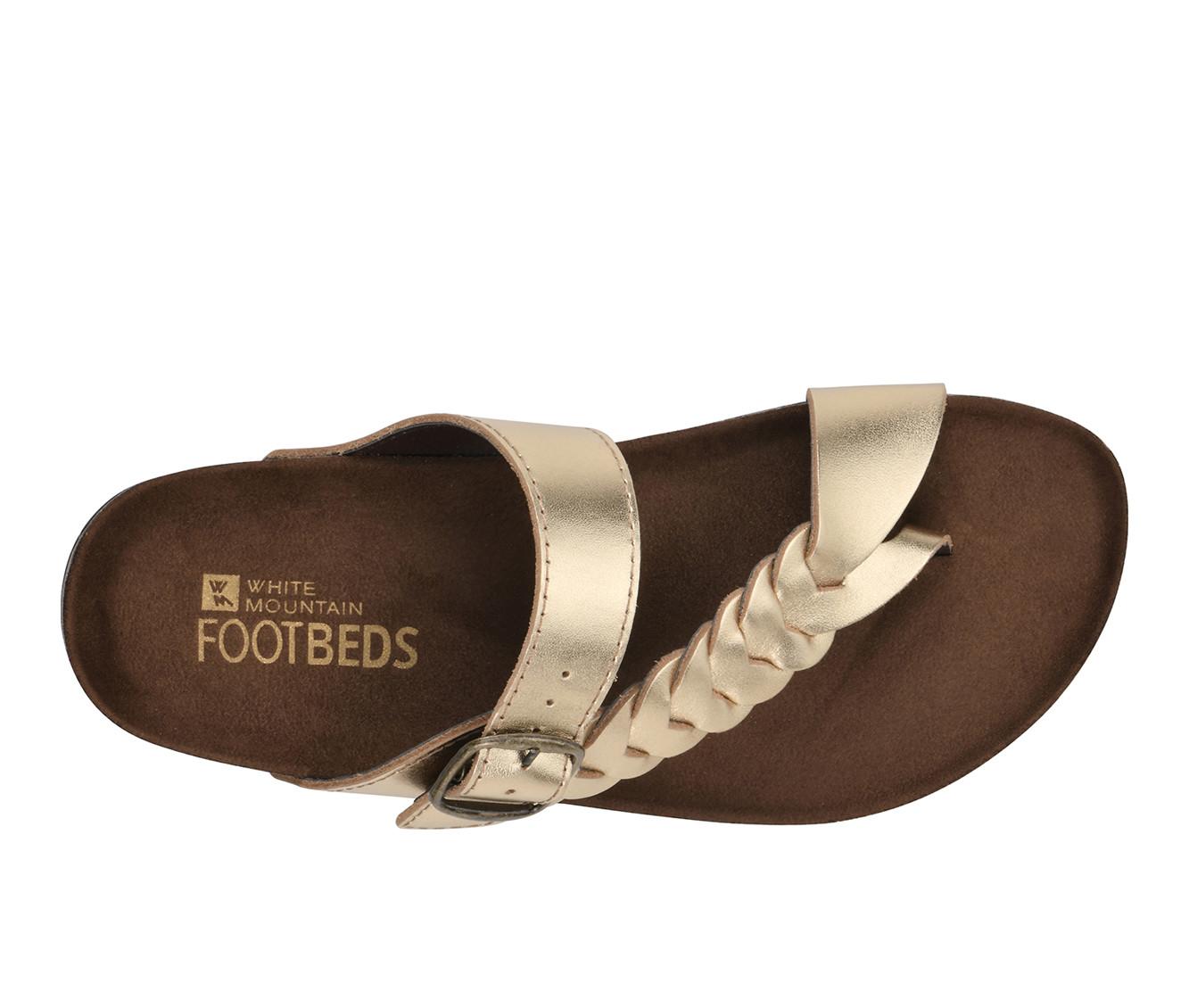 Women's White Mountain Happier Footbed Sandals