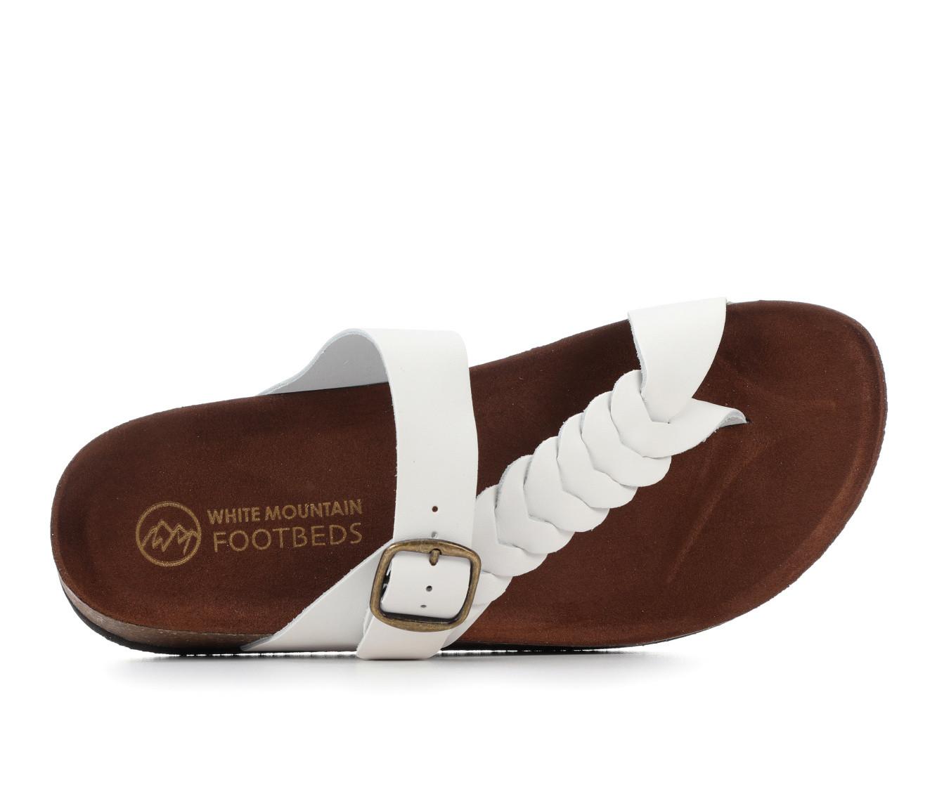 Women's White Mountain Happier Footbed Sandals