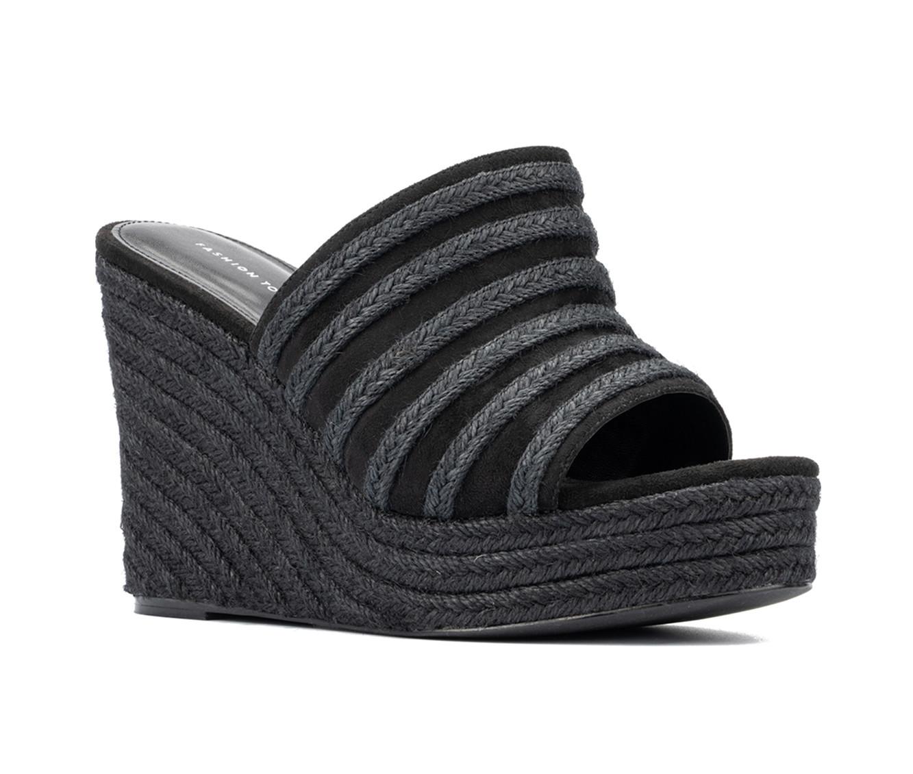 Women's Fashion to Figure Sallie Wide Width Wedges