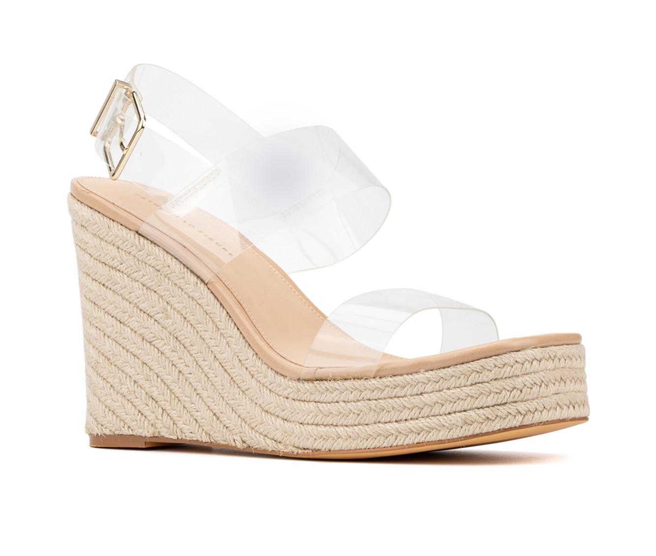 womens wide width wedges