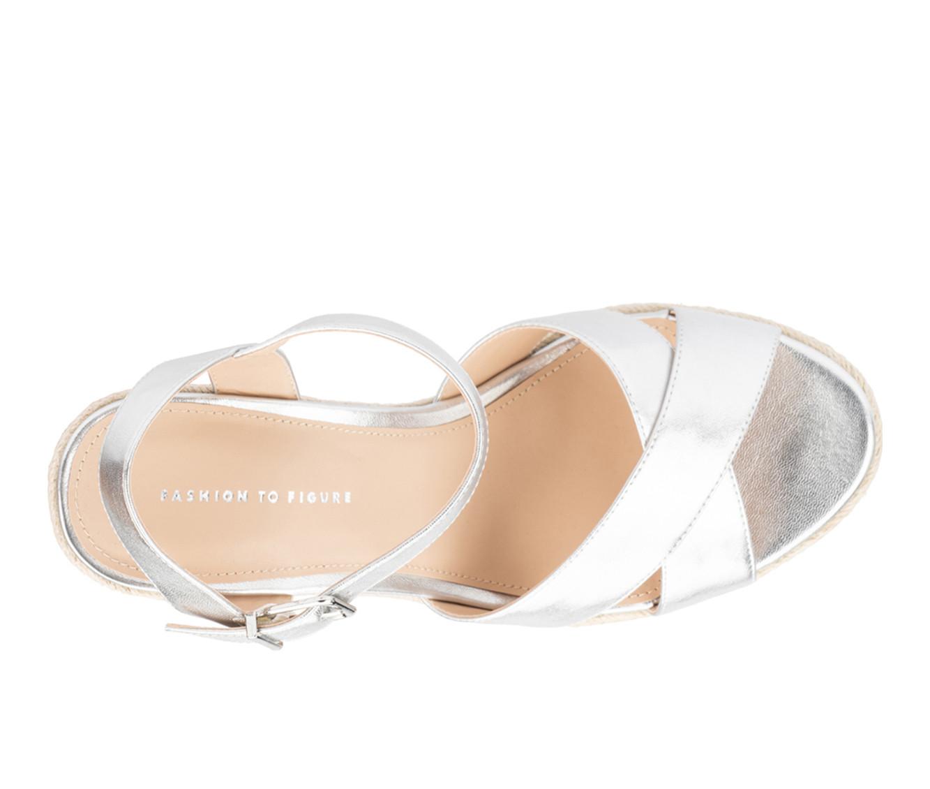 Women's Fashion to Figure Irene Wide Width Wedges