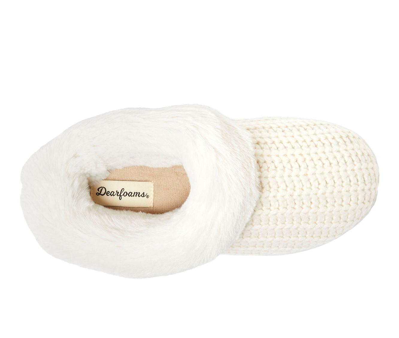 Dearfoams Hannah Festive Knit Clog Slippers