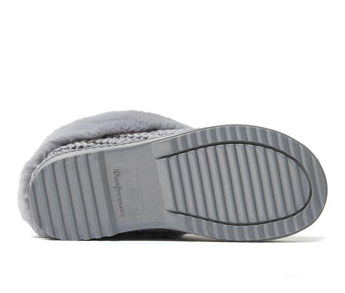 Dearfoams Hannah Festive Knit Clog Slippers