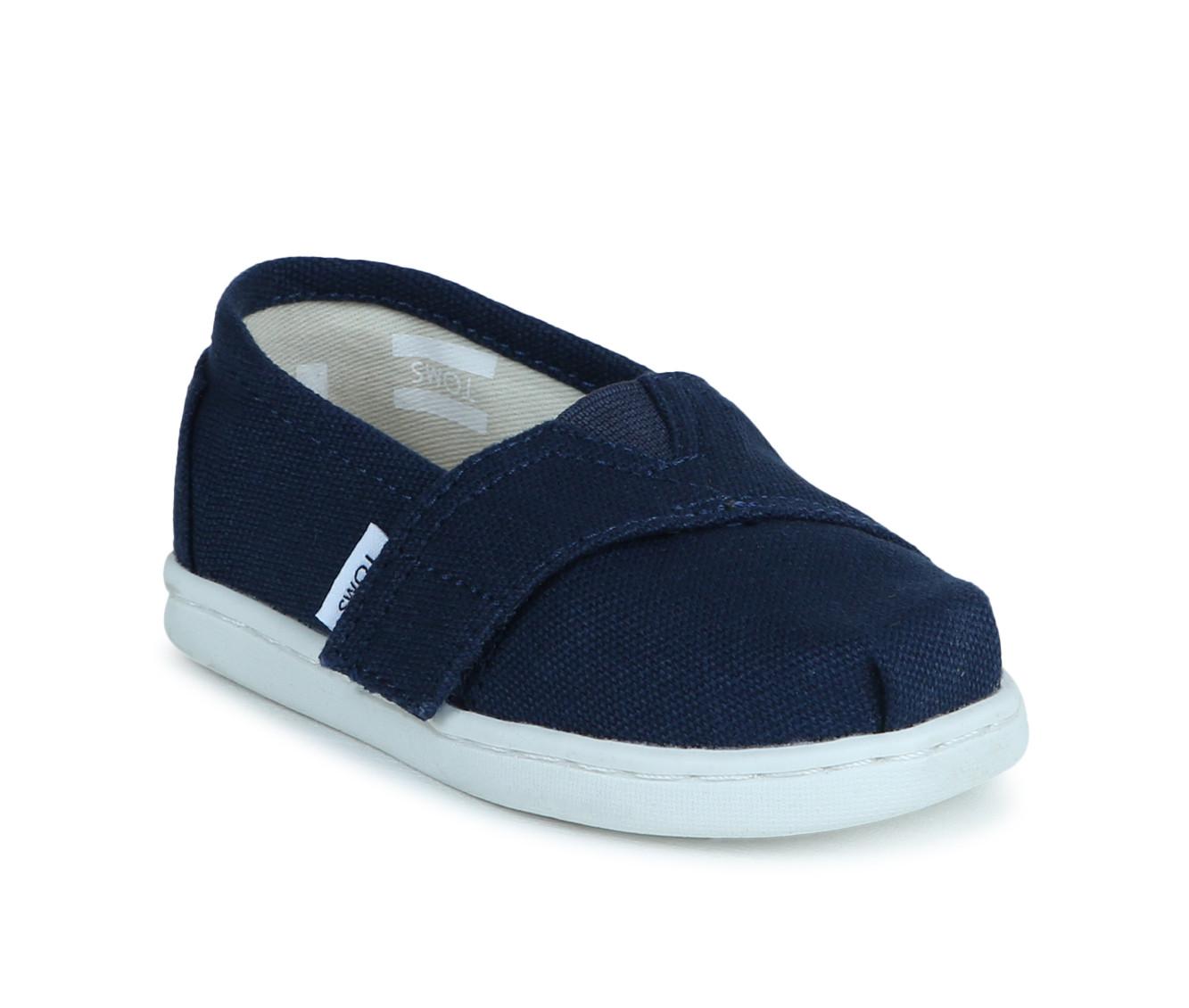 Kids' TOMS Infant & Toddler & Little Kid Alpargata Navy Slip-On Shoes