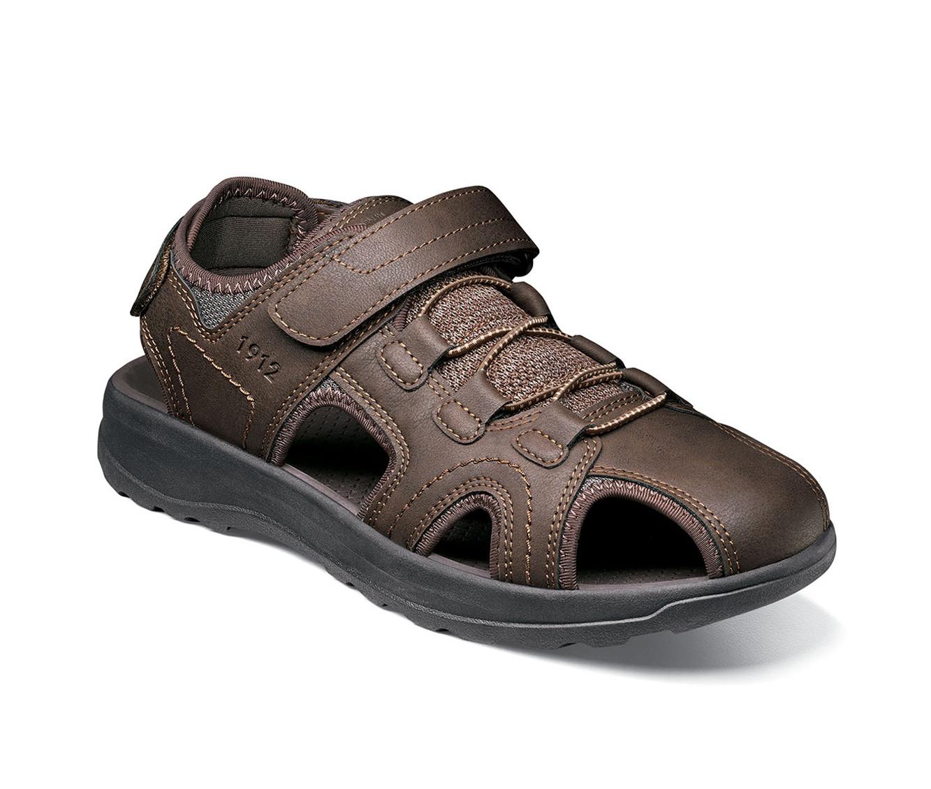 Nunn Bush Huck Sport Closed Toe Fisherman Sandal 12 Men s Brown