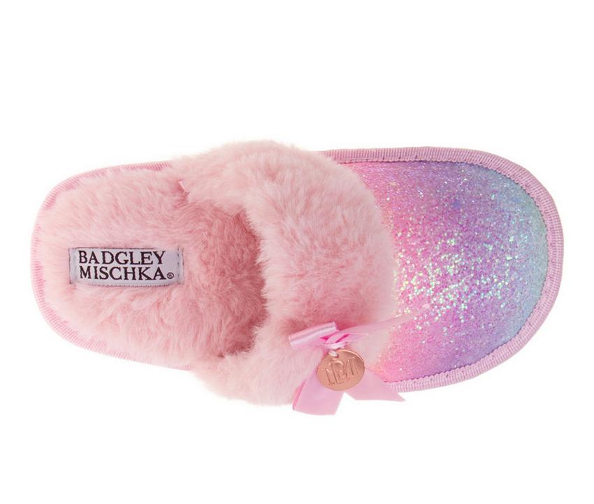 Girls' Badgley Mischka Fuzzy Fluff Slip 11-4