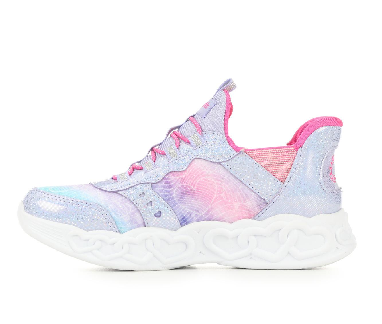 Girls' Skechers Slipin Infinite Heart Girls 10.5-3 Light-Up Shoes