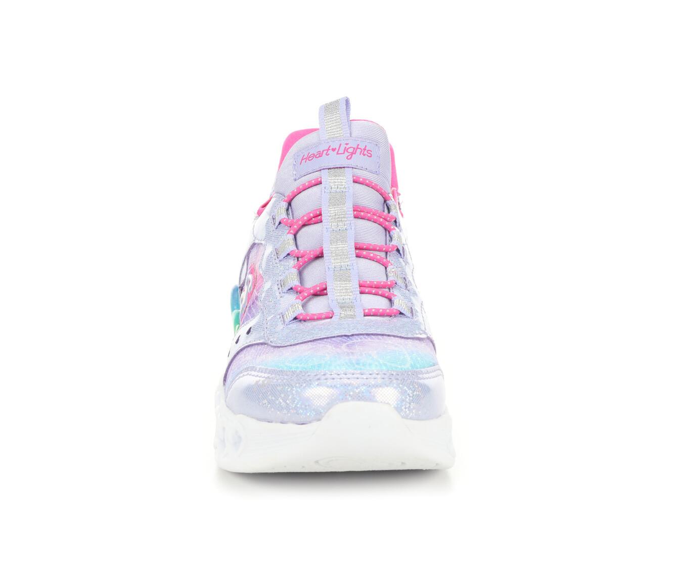 Girls' Skechers Little Kid & Big Kid Slipin Infinite Heart Light-Up Shoes