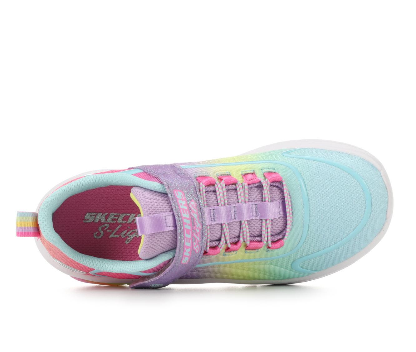 Girls' Skechers Little Kid & Big Kid Rainbow Cruisers Light-Up Shoes