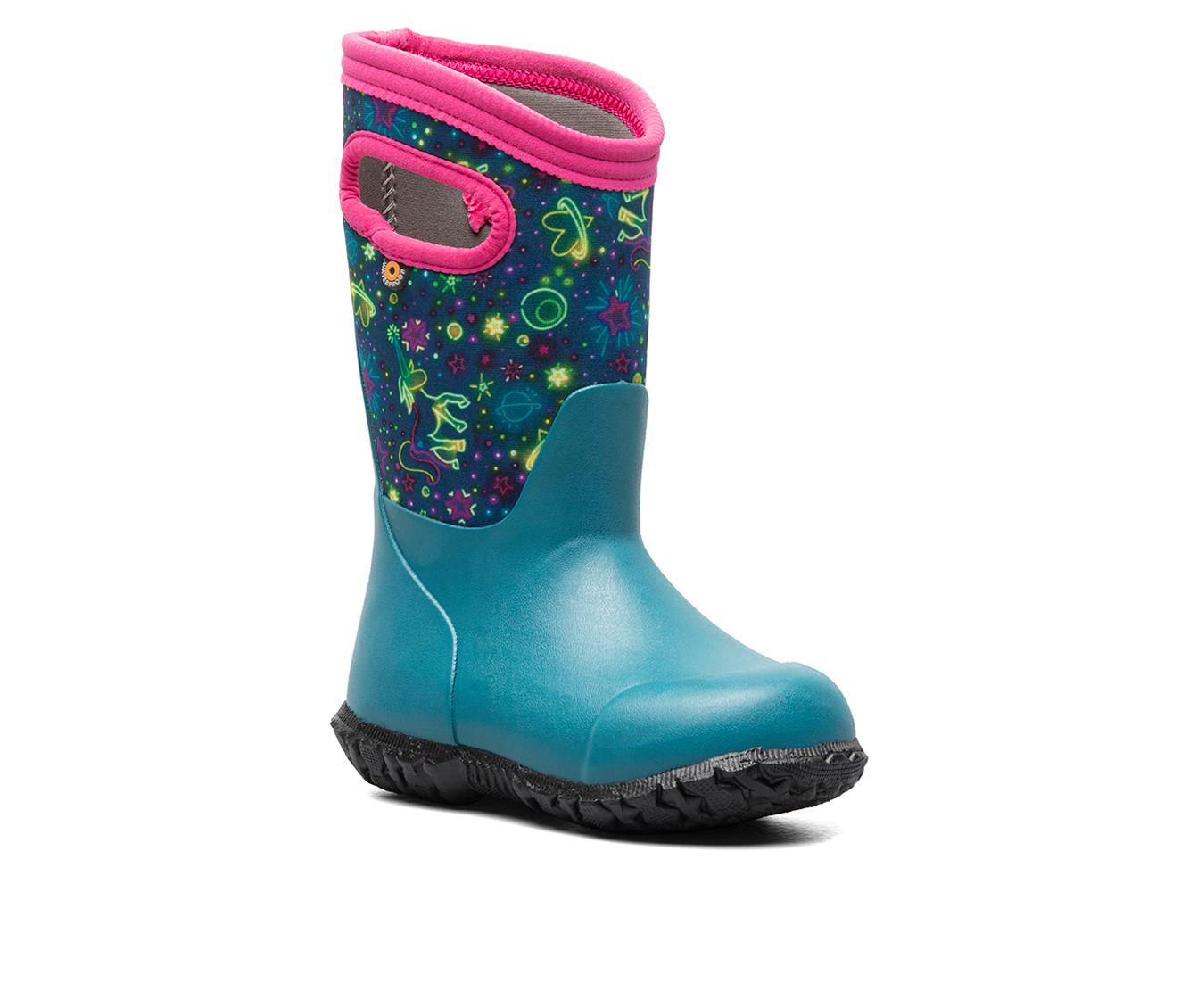 Girls' Bogs Footwear Toddler & Little Kid York Neon Unicorn Rain Boots