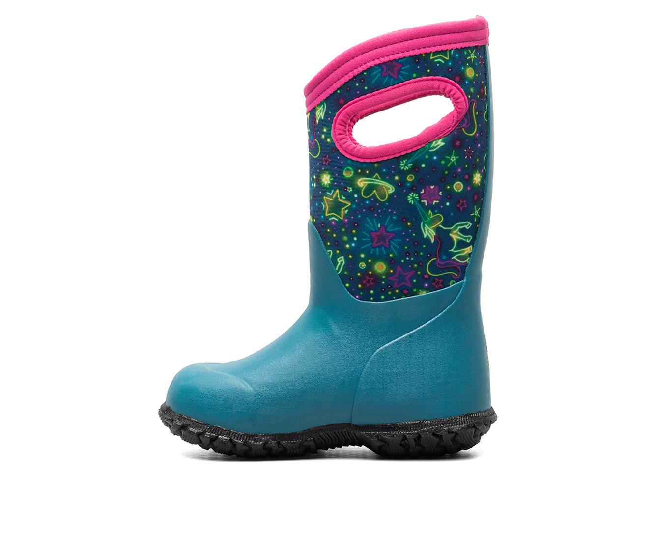 Girls' Bogs Footwear Toddler & Little Kid York Neon Unicorn Rain Boots