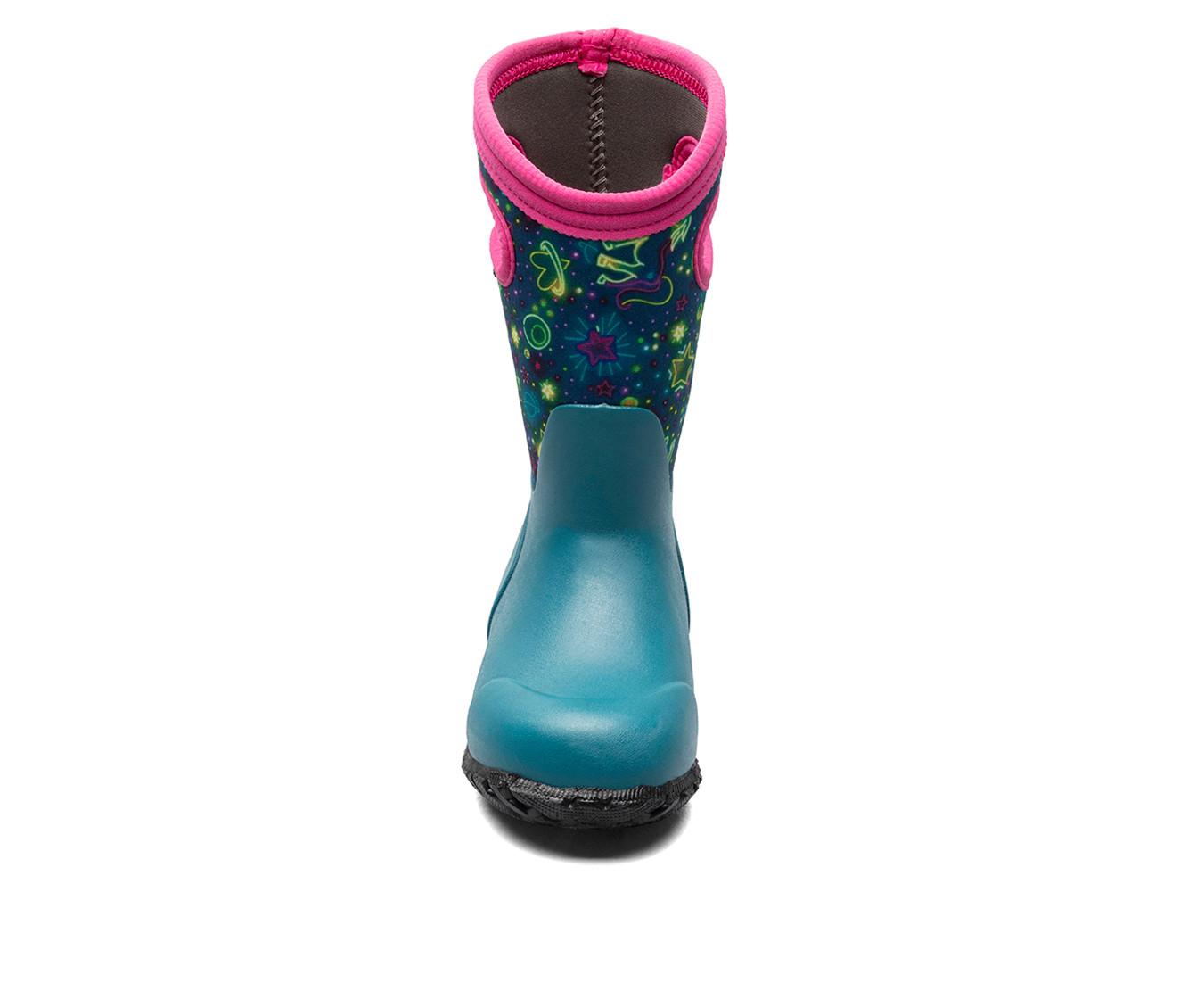 Girls' Bogs Footwear Little & Big Kid York Neon Unicorn Rain Boots