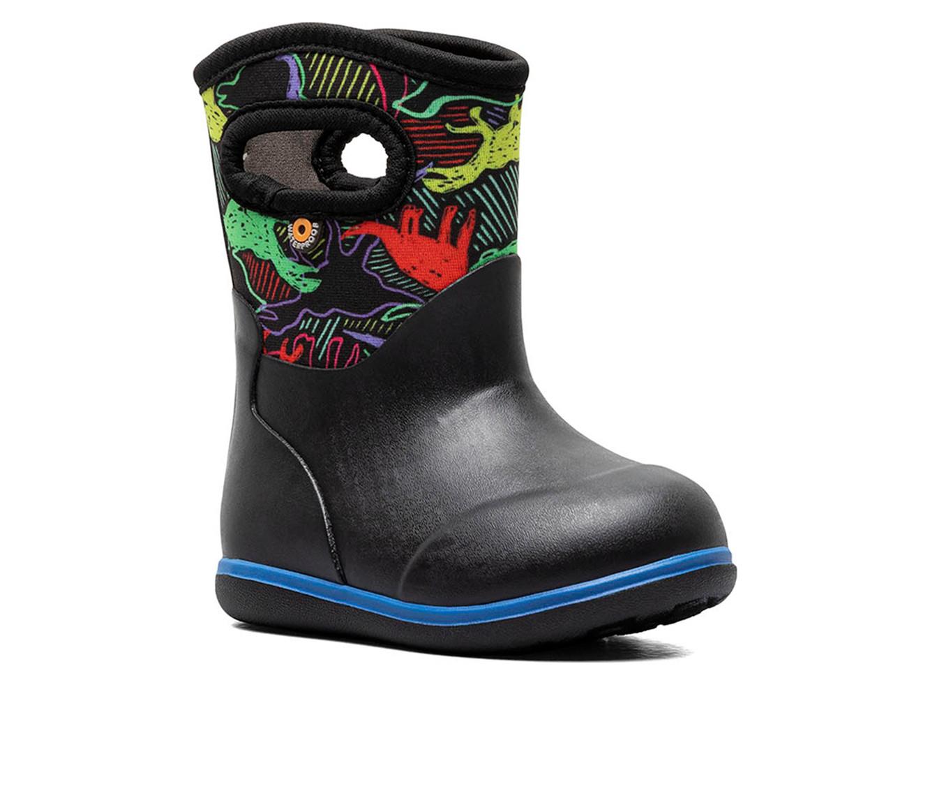 Boys' Bogs Footwear Toddler Classic Neon Dino Rain Boots