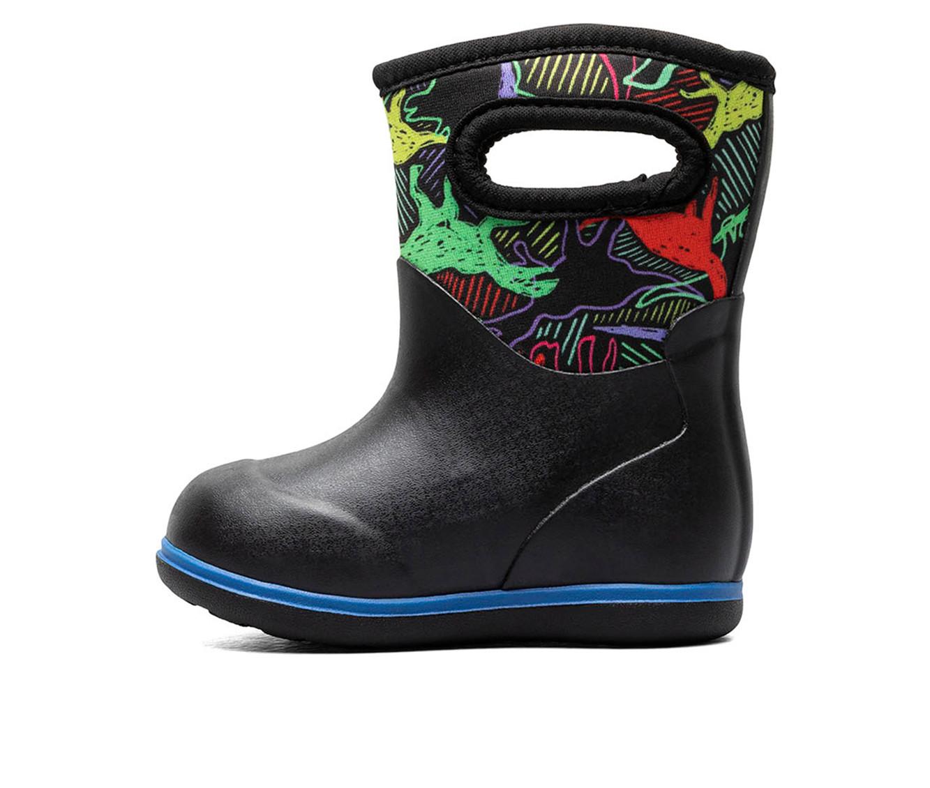 Boys' Bogs Footwear Toddler Classic Neon Dino Rain Boots