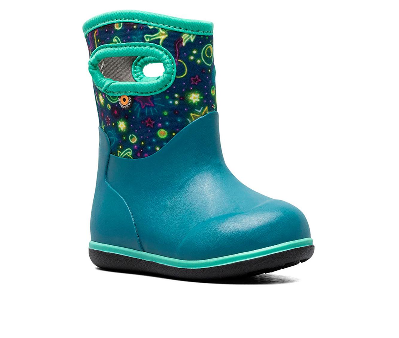 Girls' Bogs Footwear Toddler Classic Neon Unicorn Rain Boots