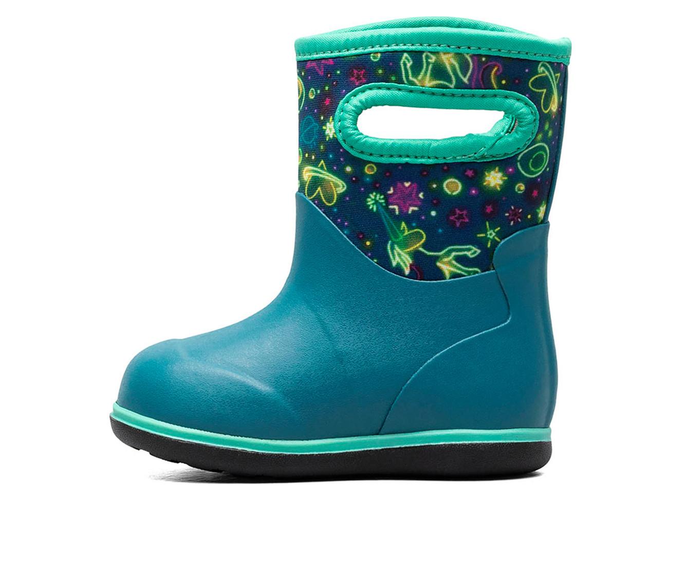 Girls' Bogs Footwear Toddler Classic Neon Unicorn Rain Boots