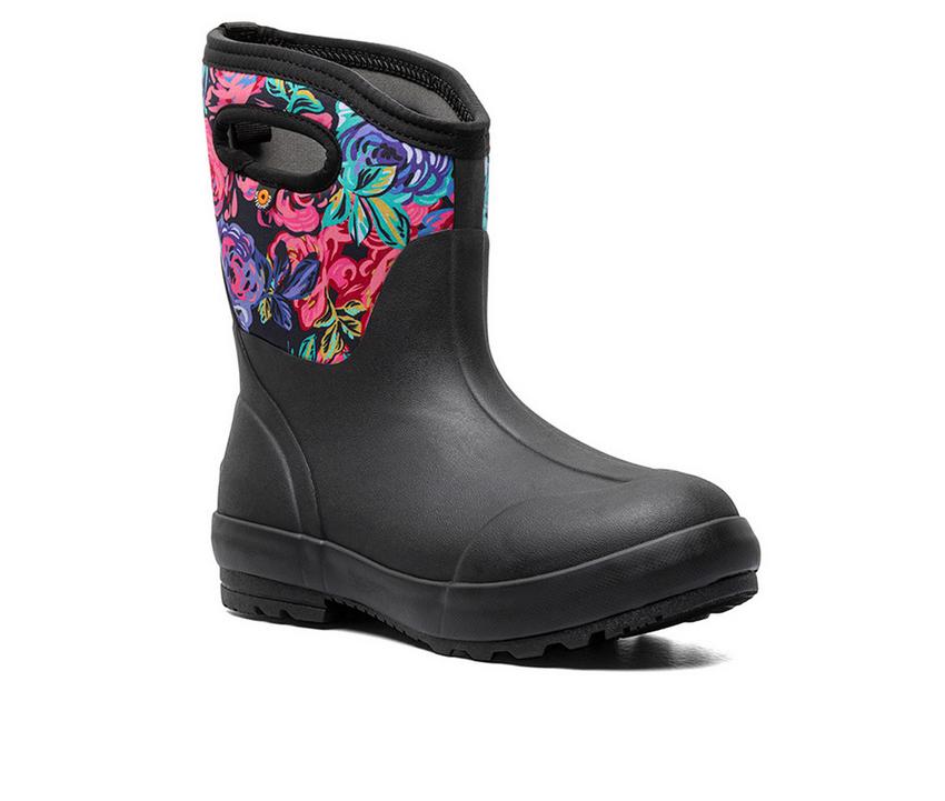 Women's Bogs Footwear Classic II Mid Rose Garden Rain Boots