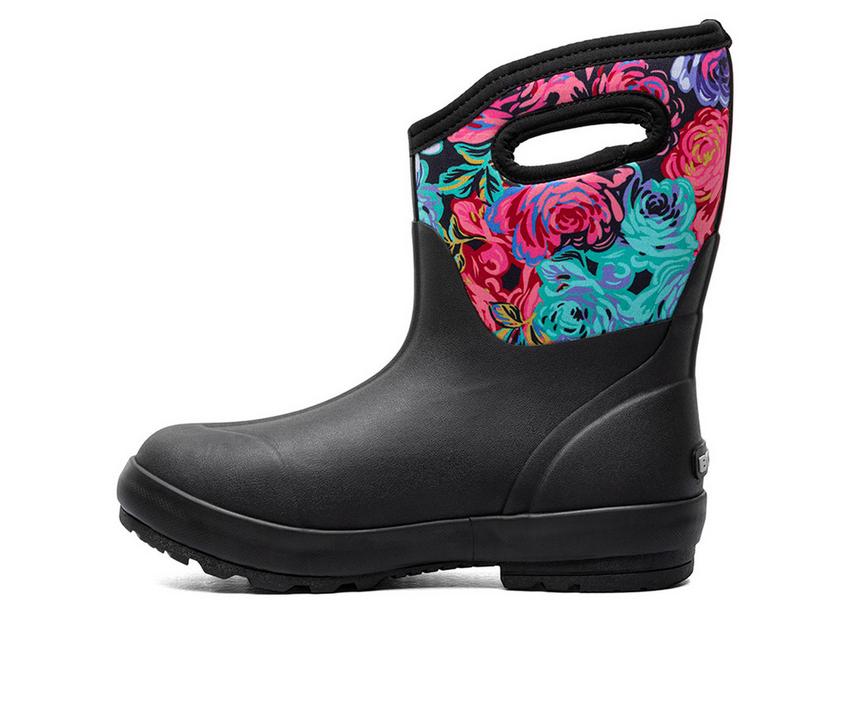Women's Bogs Footwear Classic II Mid Rose Garden Rain Boots