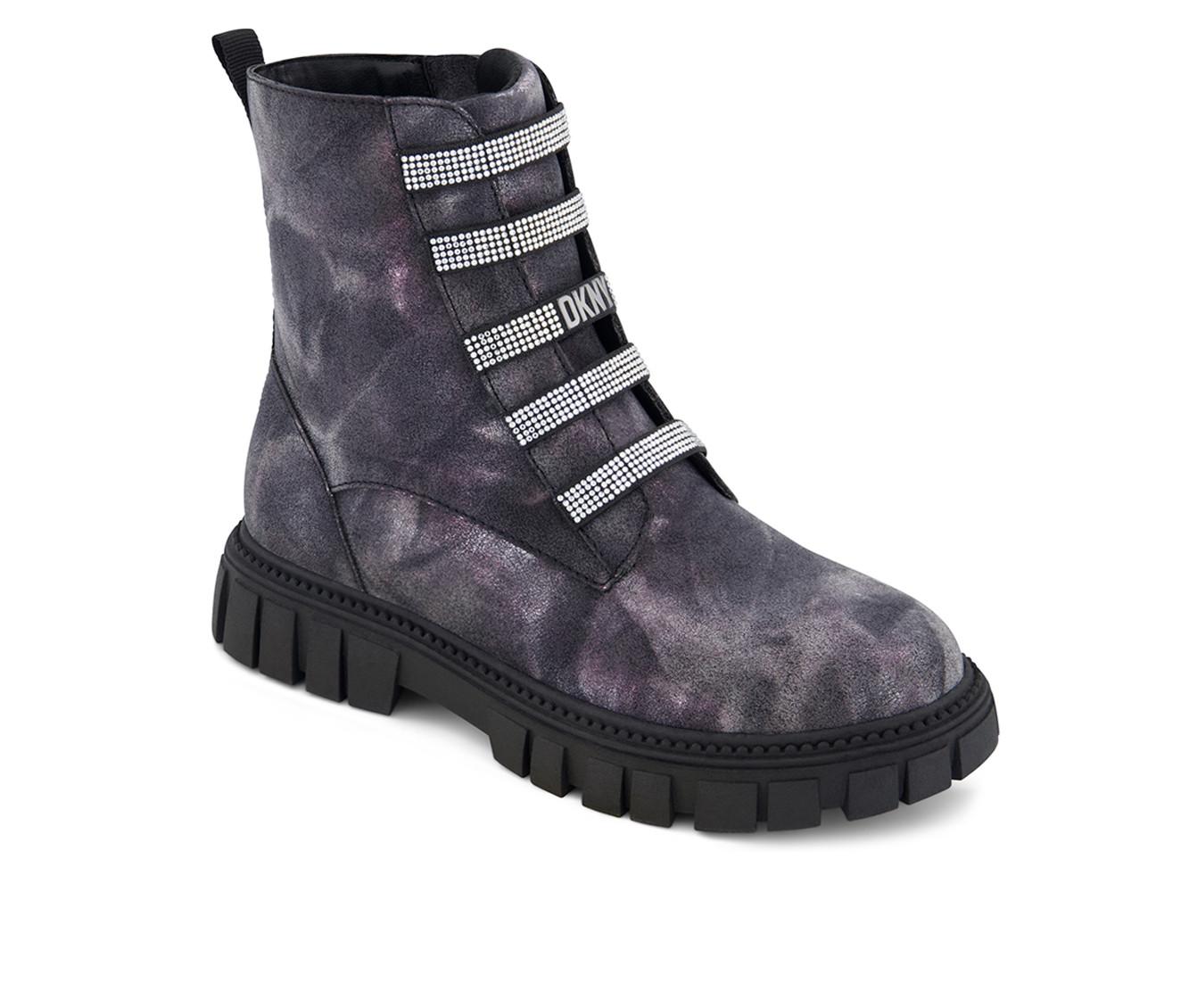 Girls' DKNY Little Kid & Big Kid Carrie Shine Combat Boots