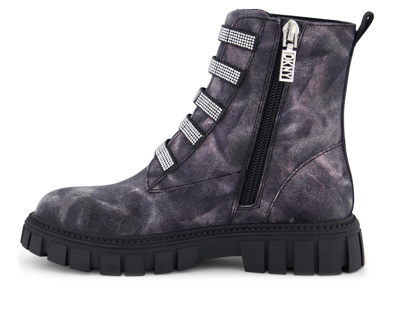 Girls' DKNY Little Kid & Big Kid Carrie Shine Combat Boots