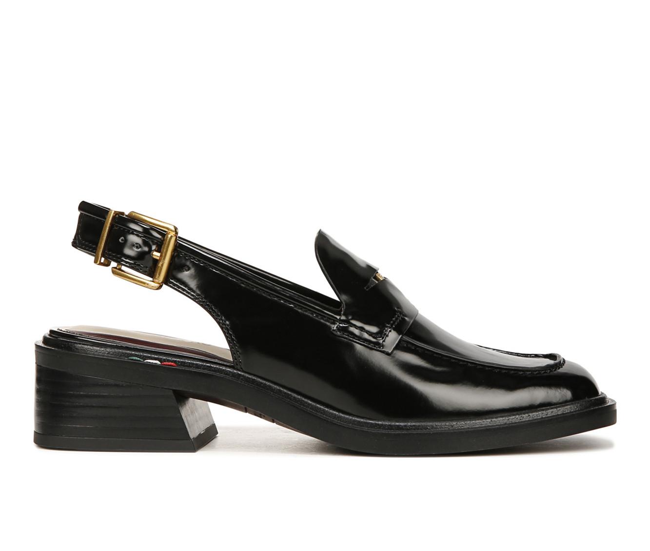 Franco sarto black hot sale patent loafers