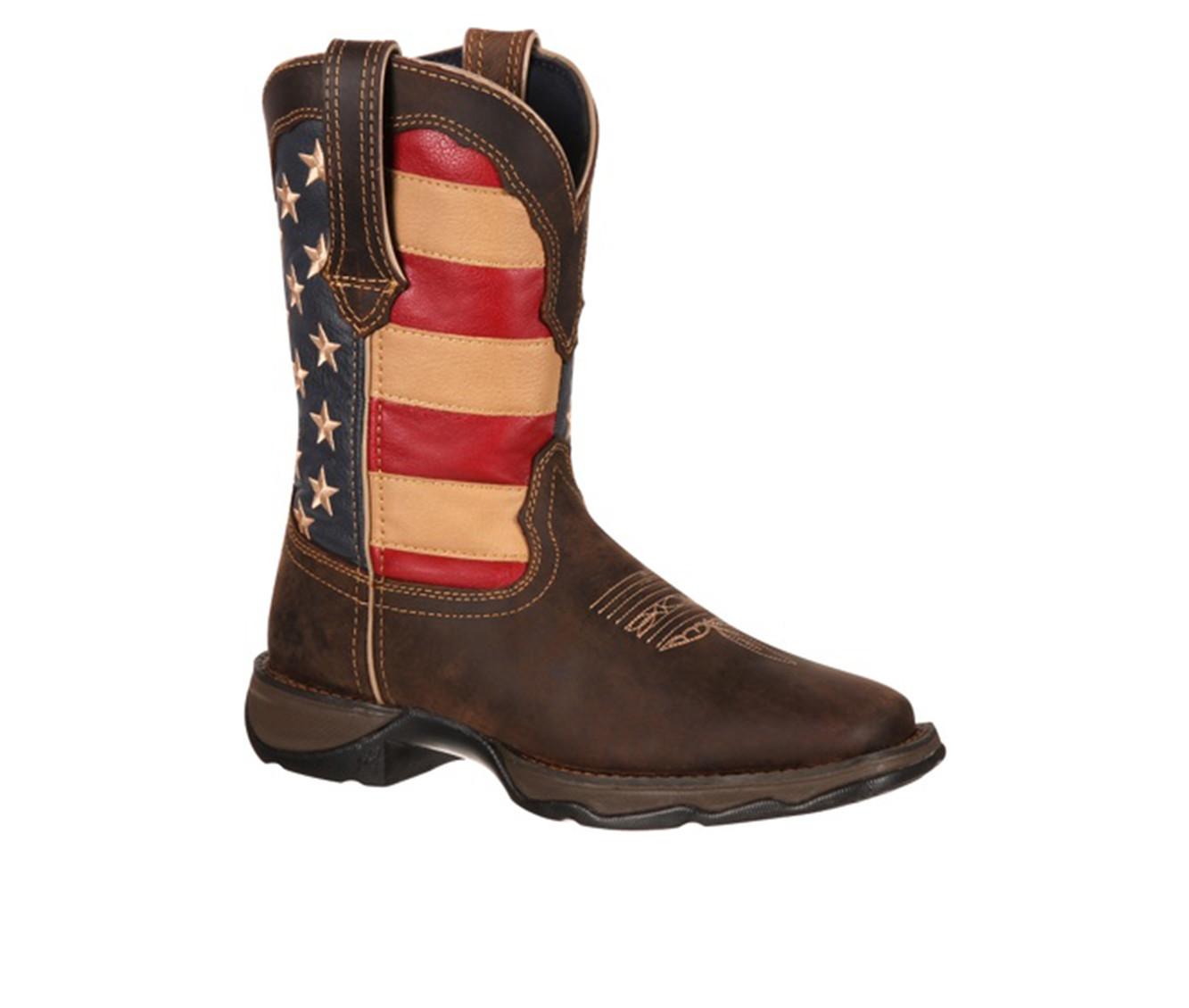 Women's Durango Patriotic Pull On Western Flag Cowboy Boots