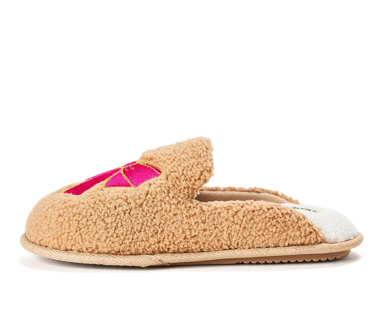 Dearfoams Teddy Heart Scuff Slippers - thumbnail 9