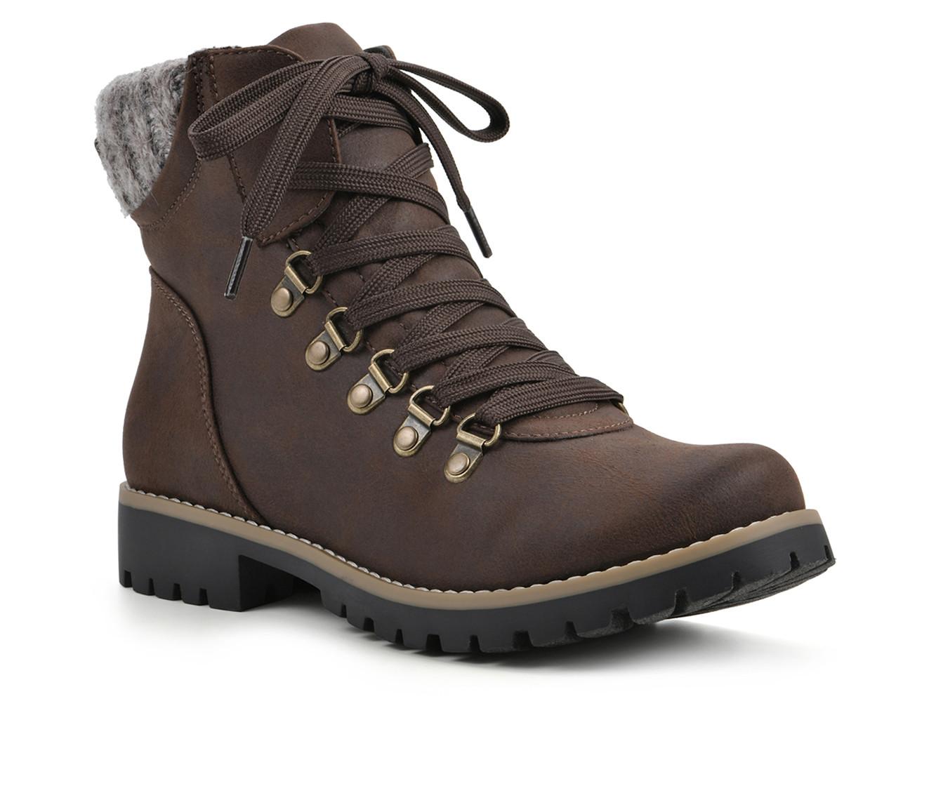 Women's Cliffs by White Mountain Primed Lace Up Booties