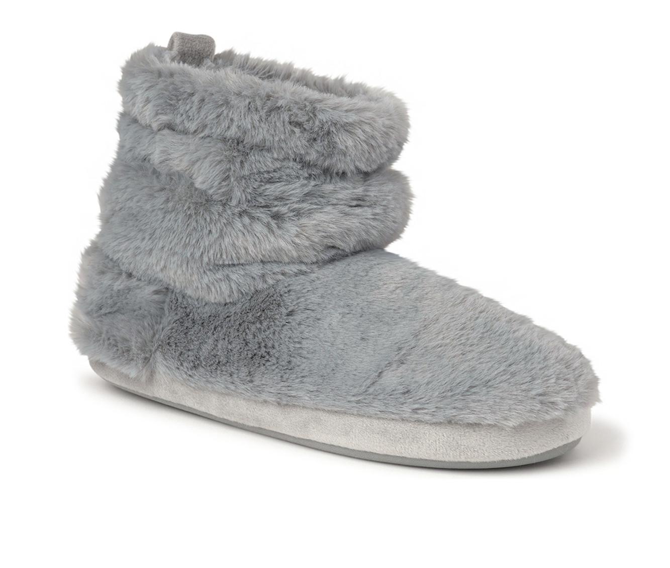 Dearfoams Kimber Furry Bootie Slippers | Shoe Carnival