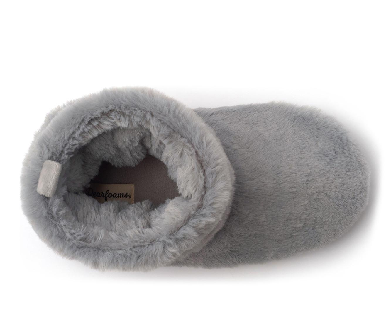 Dearfoams Kimber Furry Bootie Slippers | Shoe Carnival