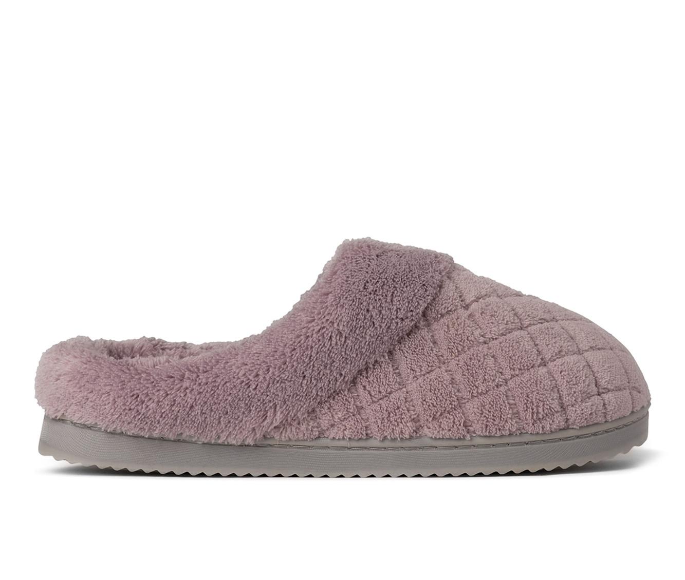 Dearfoams women's quilted hot sale velour clog slippers