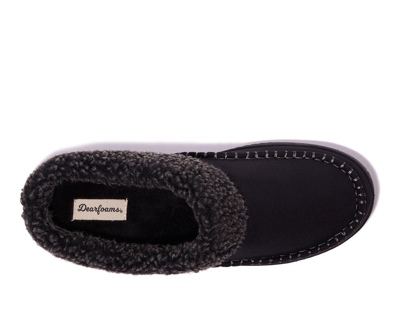 Dearfoams Marshall Microsuede Moc Toe Slippers