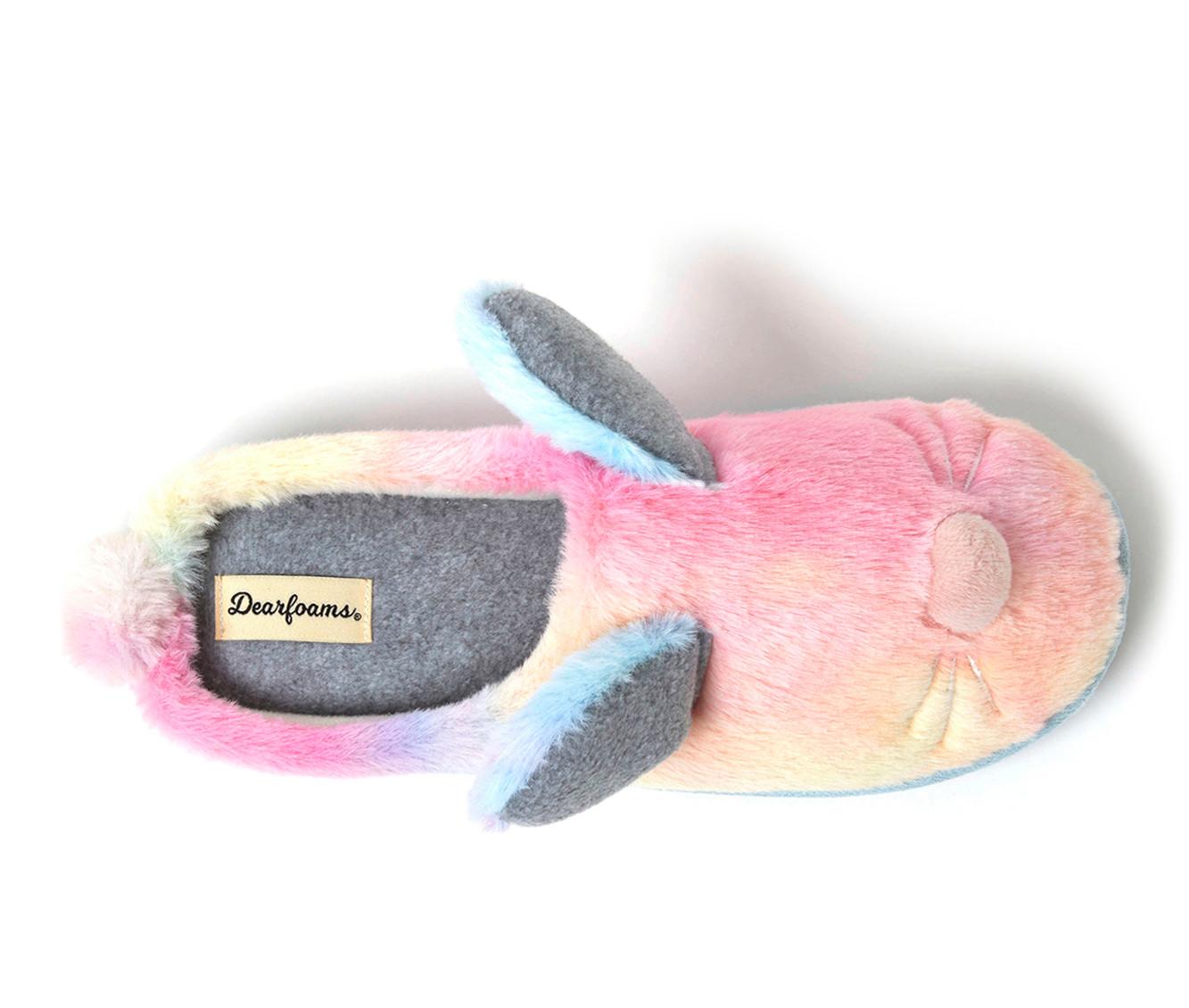 Dearfoams Unisex Adult Bunny Clog Slippers