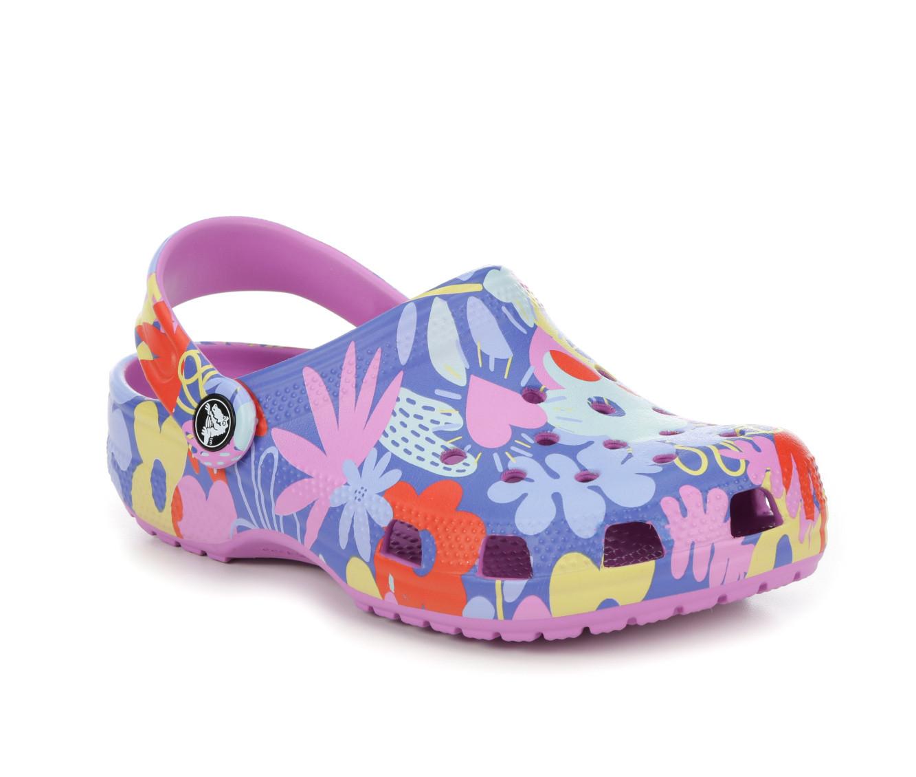 Girls' Crocs Little Kid & Big Kid Classic Print Floral Clogs