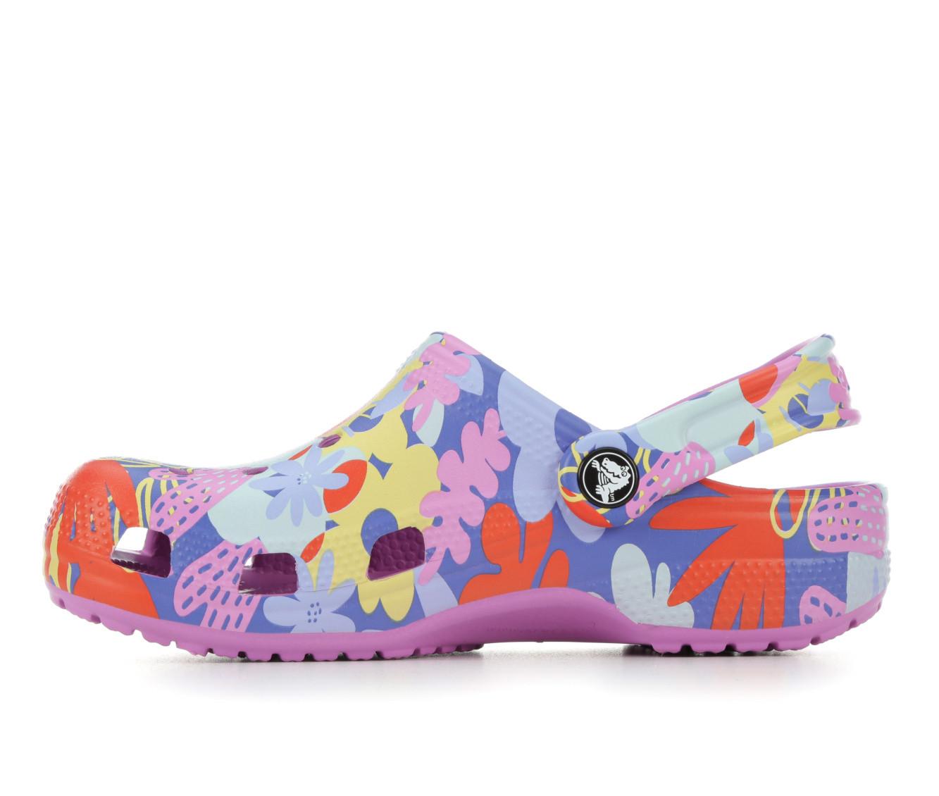 Girls' Crocs Little Kid & Big Classic Print Floral Clogs