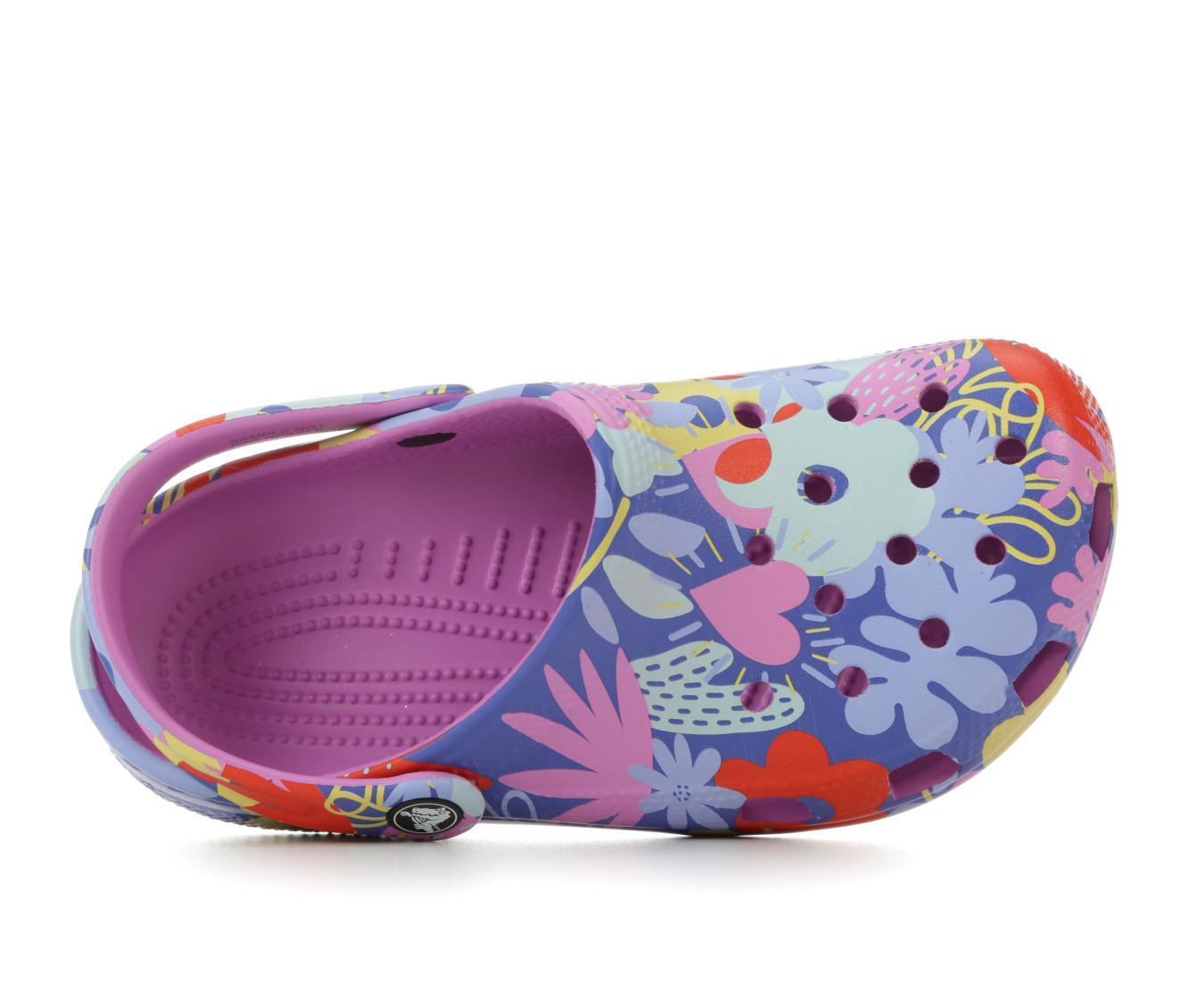 Girls' Crocs Little Kid & Big Kid Classic Print Floral Clogs