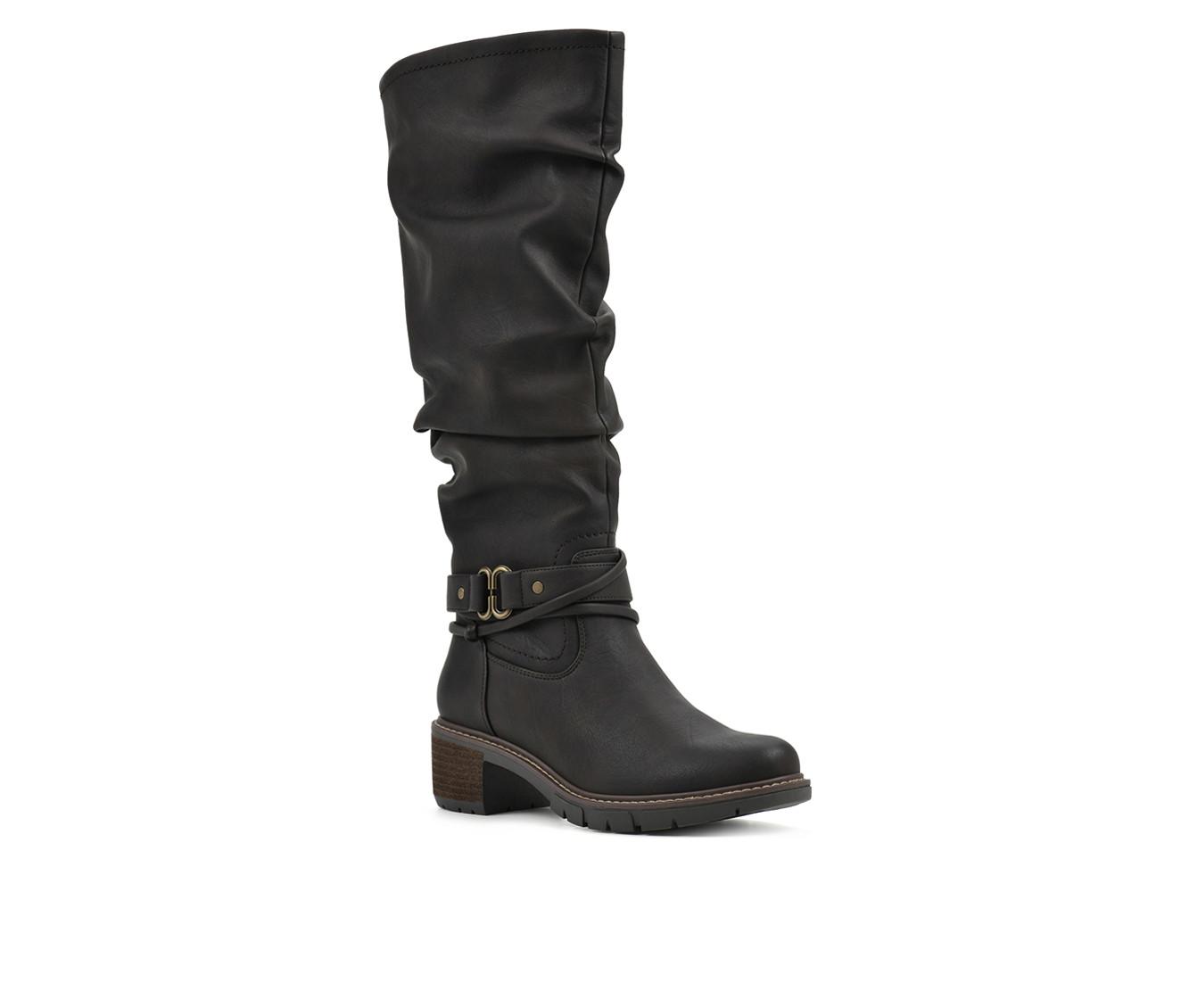 Women's White Mountain Crammers Wide Calf Knee High Boots Shoe Carnival