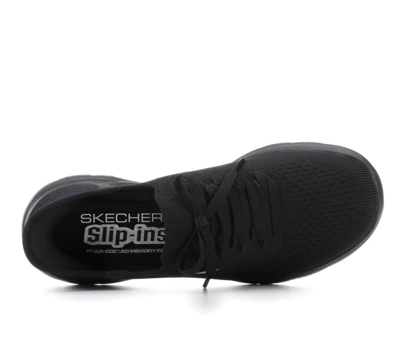 Skechers 149937 Navy/Purple Slip-Ins Air-Cooled Memory Foam Sneaker