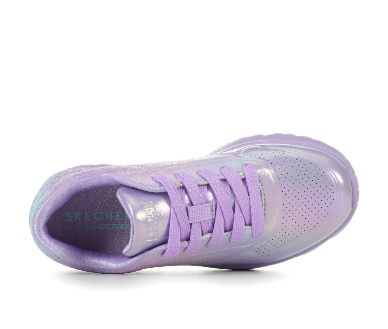 Buy SKECHERS Junior Shoutouts Shine On Trainers Lavender Metallic