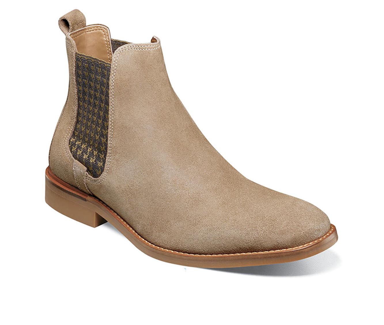 Chelsea II - Stivaletti invernali da uomo in pelle scamosciata beige – di Virgilio Shoes