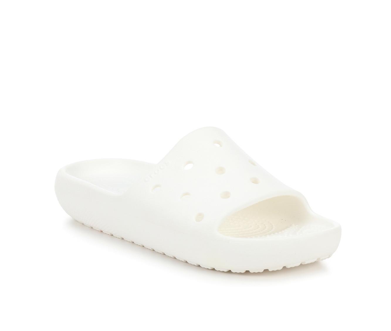 crocs open toe slides