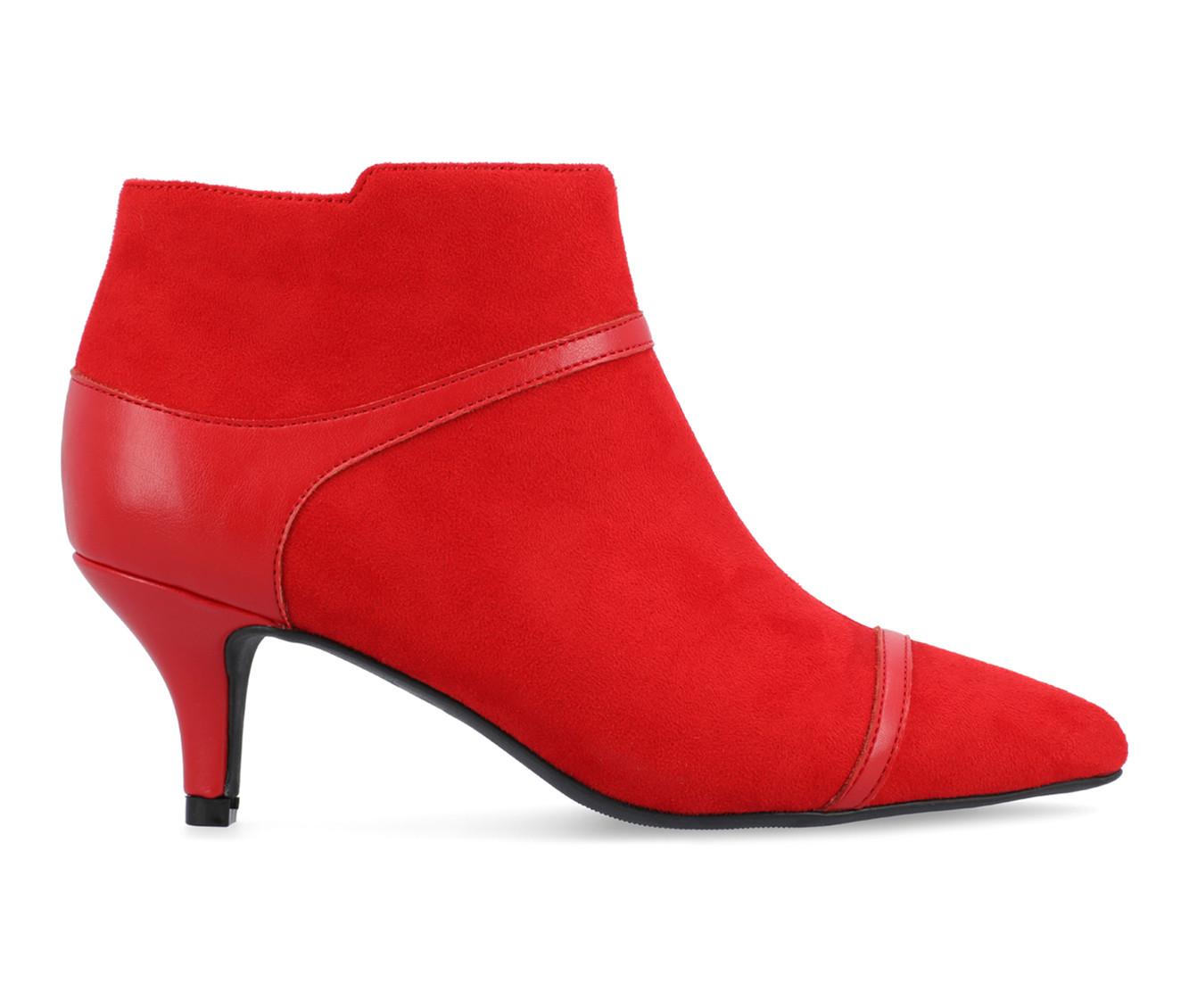 Red kitten sales heel booties