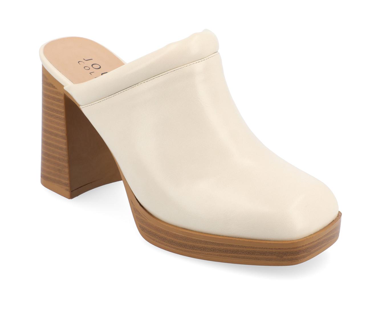 Women's Journee Collection Izara Block Heel Platform Clogs