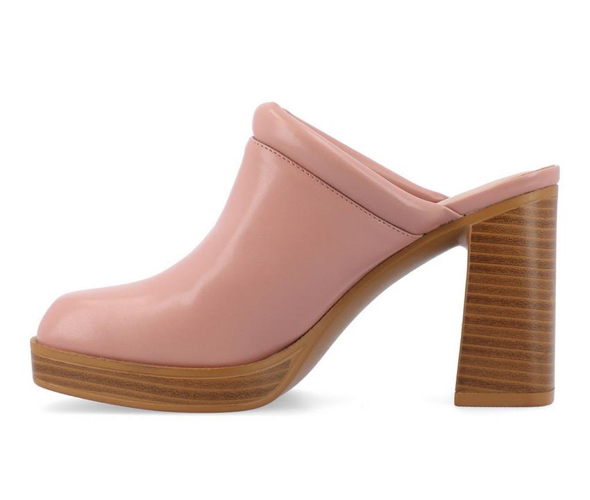 Women's Journee Collection Izara Block Heel Platform Clogs