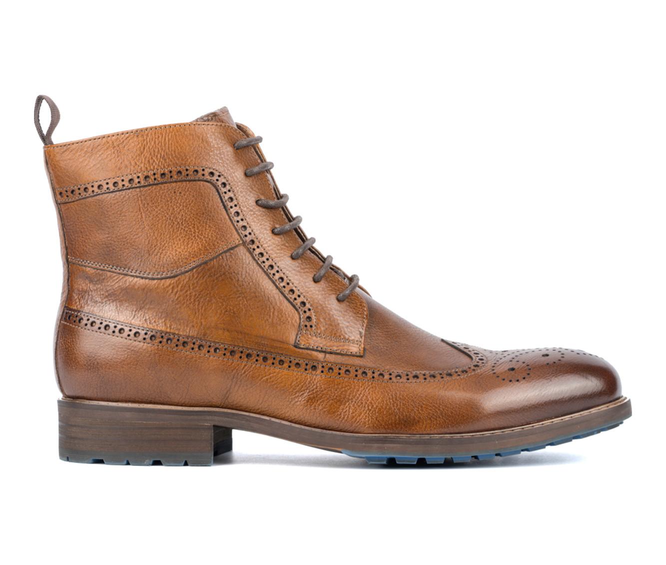 Men's wingtip dress boots online