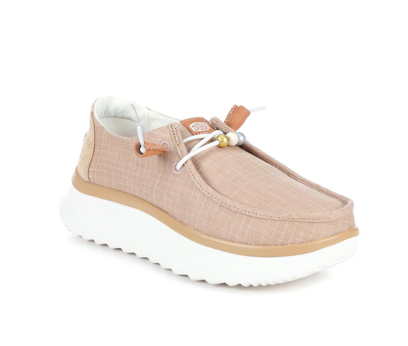 Women's HEYDUDE Wendy Peak Baja Stripe Casual Shoes