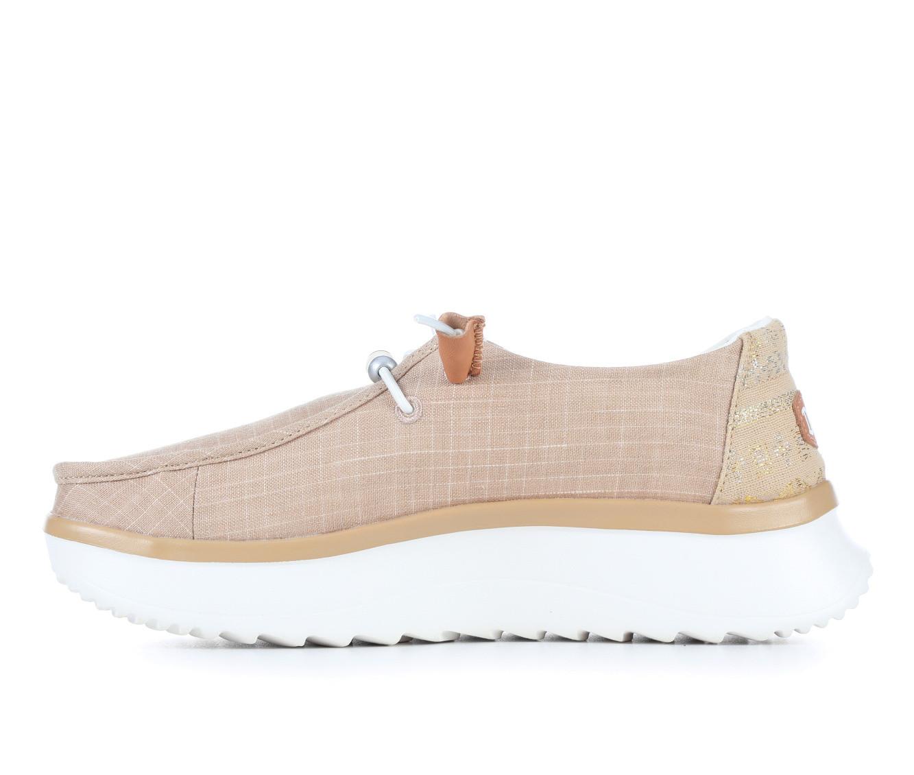 Women's HEYDUDE Wendy Peak Baja Stripe Casual Shoes