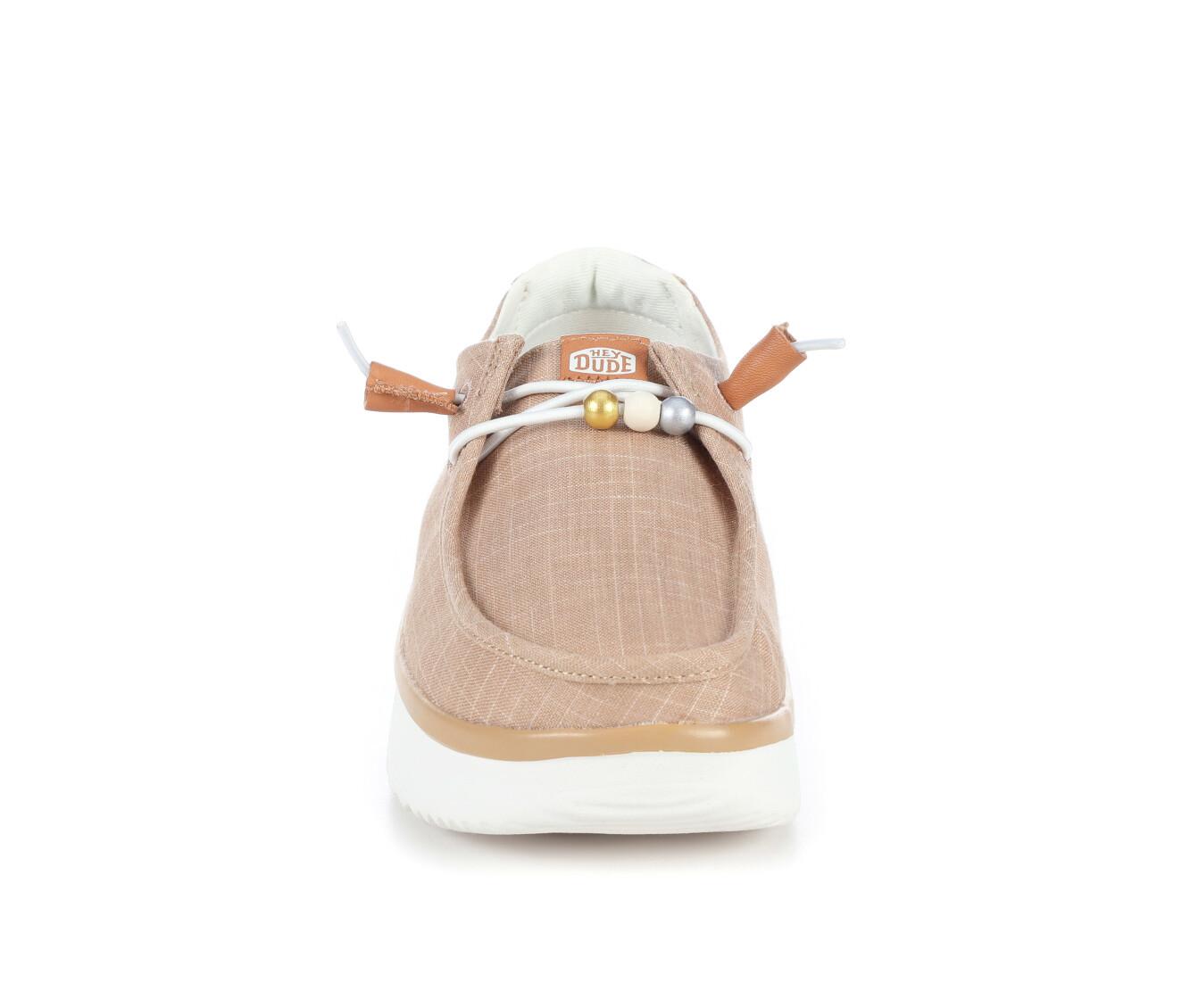 Women's HEYDUDE Wendy Peak Baja Stripe Casual Shoes