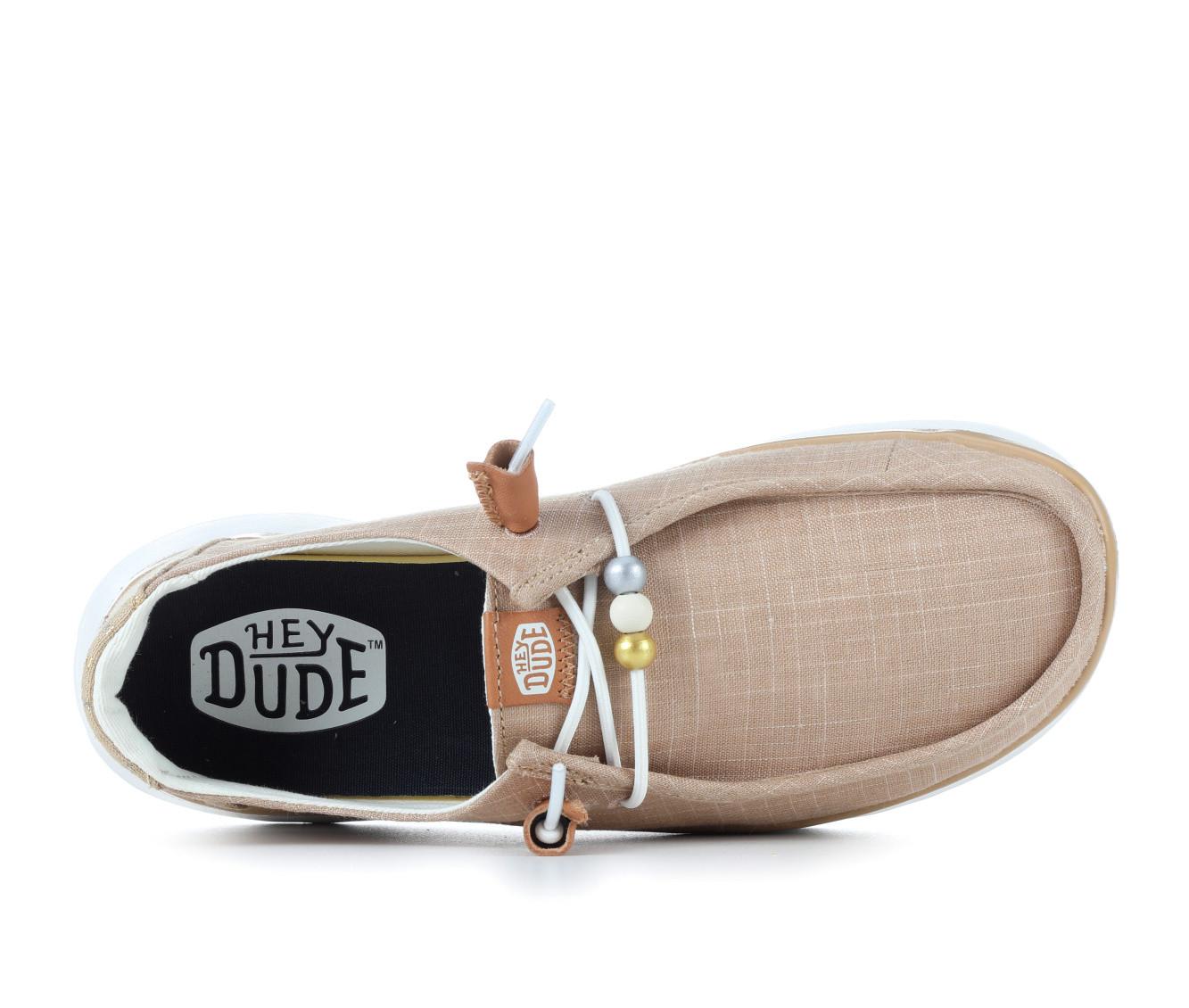 Women's HEYDUDE Wendy Peak Baja Stripe Casual Shoes