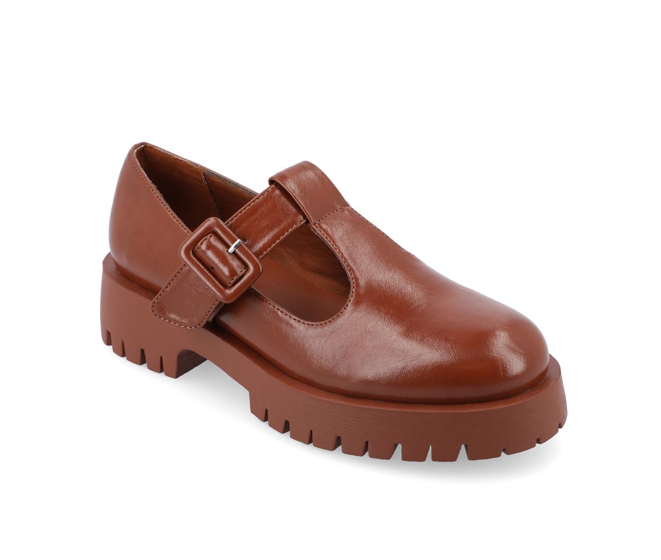 Women's Journee Collection Suvi Chunky T-Strap Mary Janes